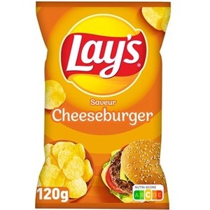 Lays Chips Cheesburger Giant 120g - from France