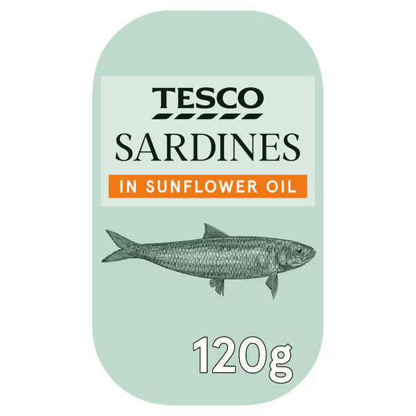 Tesco Sardines In Sunflower Oil, 120g