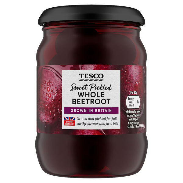 Tesco Sweet Pickled Whole Beetroot, 340g