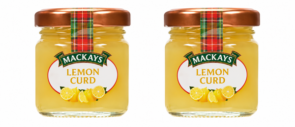 Mackays Mini Lemon Curd Mini Jar 42g, Pack of 2