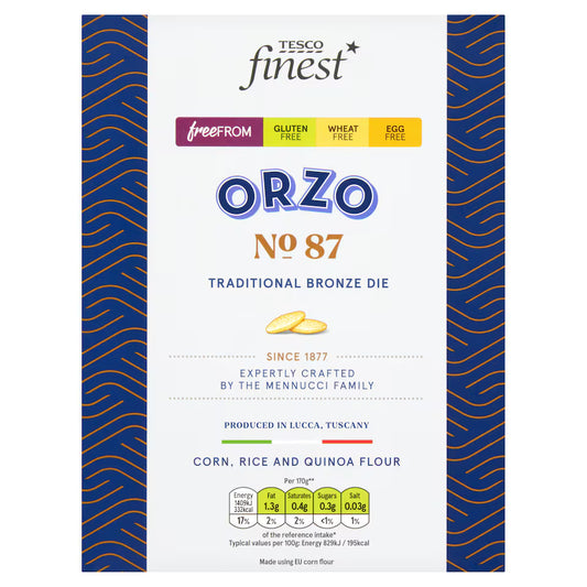Tesco Finest Free From Orzo, 500g