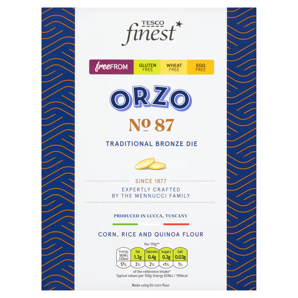 Tesco Finest Free From Orzo, 500g