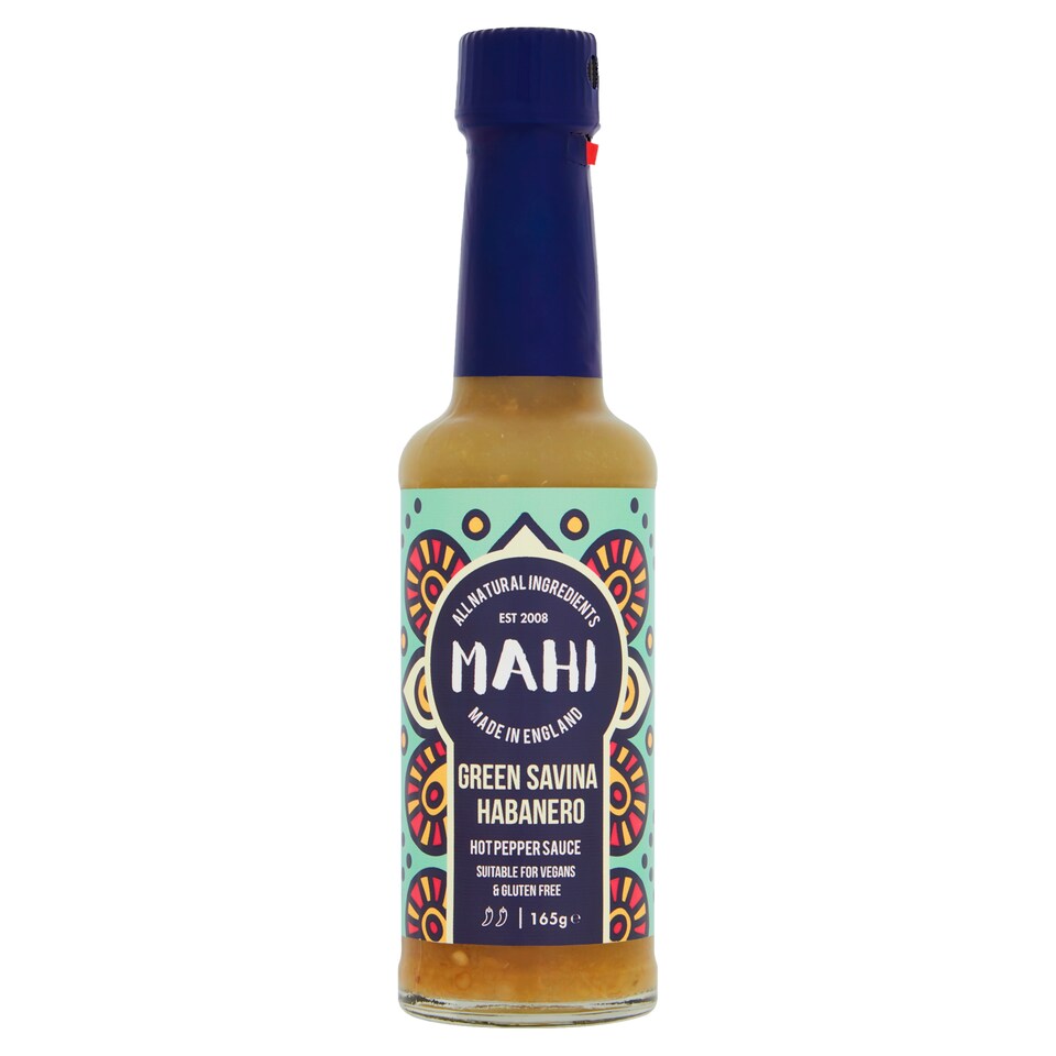 Mahi Green Savina Hot Pepper Sauce, 165g