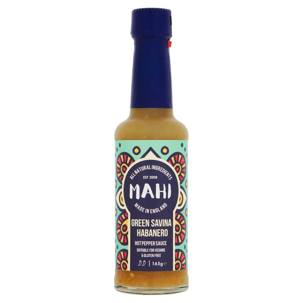 Mahi Green Savina Hot Pepper Sauce, 165g