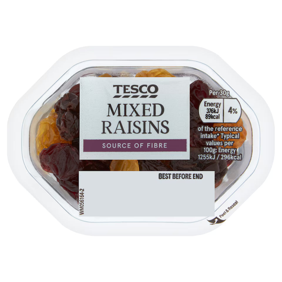 Tesco Mixed Raisins, 60g