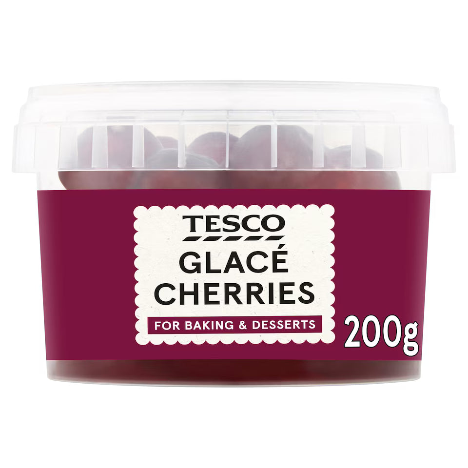 Tesco Glace CherrieTesco Glace Cherries 200Gs 200G