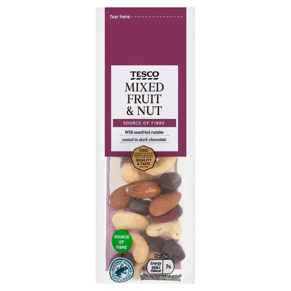 Tesco Mixed Fruit & Nut, 25g