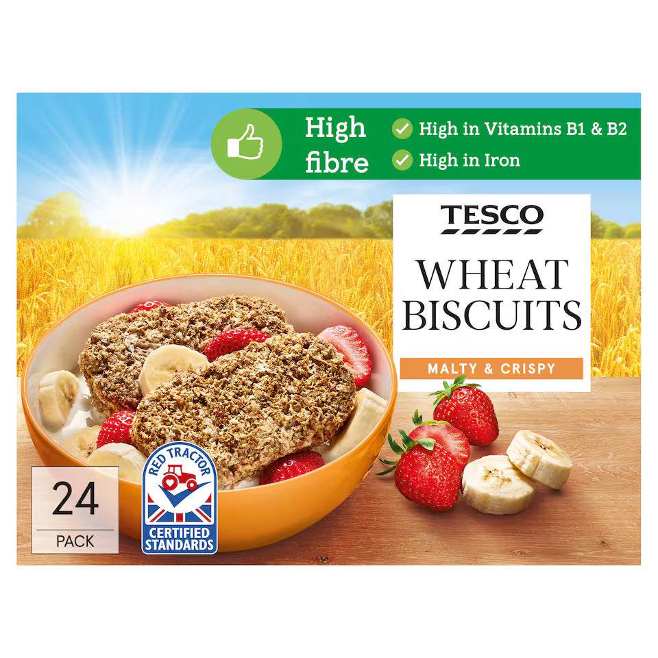 Tesco Wheat Biscuits Cereal 24 Pack
