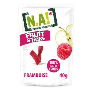 Nature Addicts Fruit Sticks Raspberry, 40g