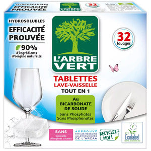 L'Arbre Vert Tablettes Lave-Vaisselle Eco 30 Dosettes 640g