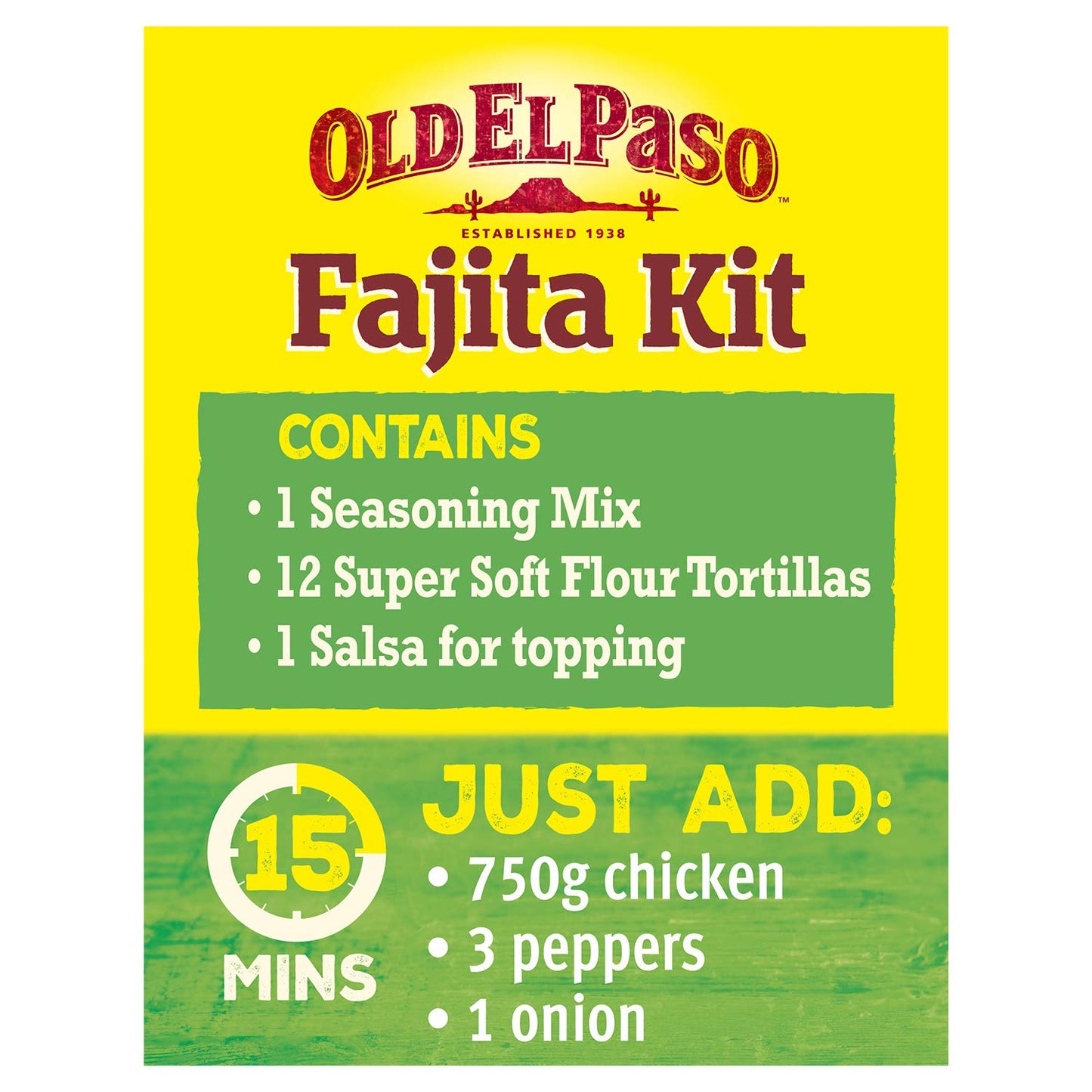 Old El Paso Smoky BBQ Family Size Fajita Kit 750g