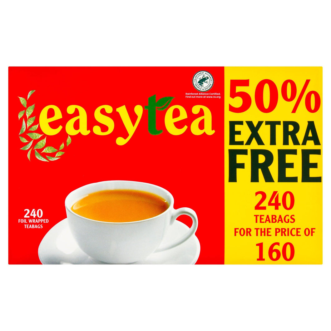 Easytea 240 Foil Wrapped Teabags 696g