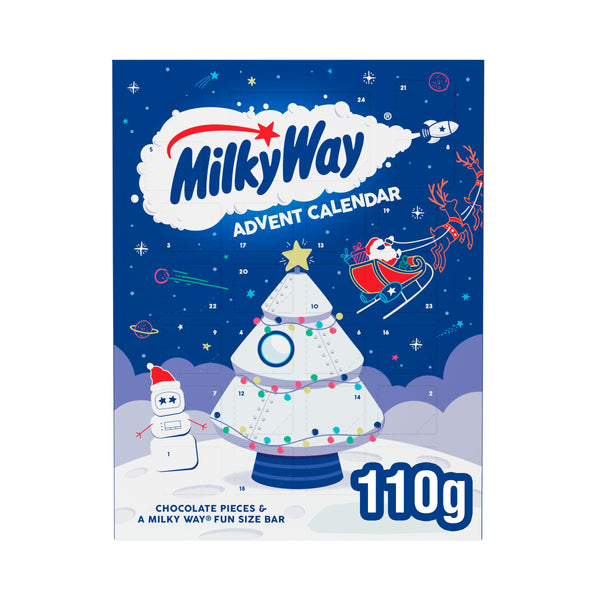 Milky Way Whipped White Nougat Chocolate Advent Calendar Christmas 110g