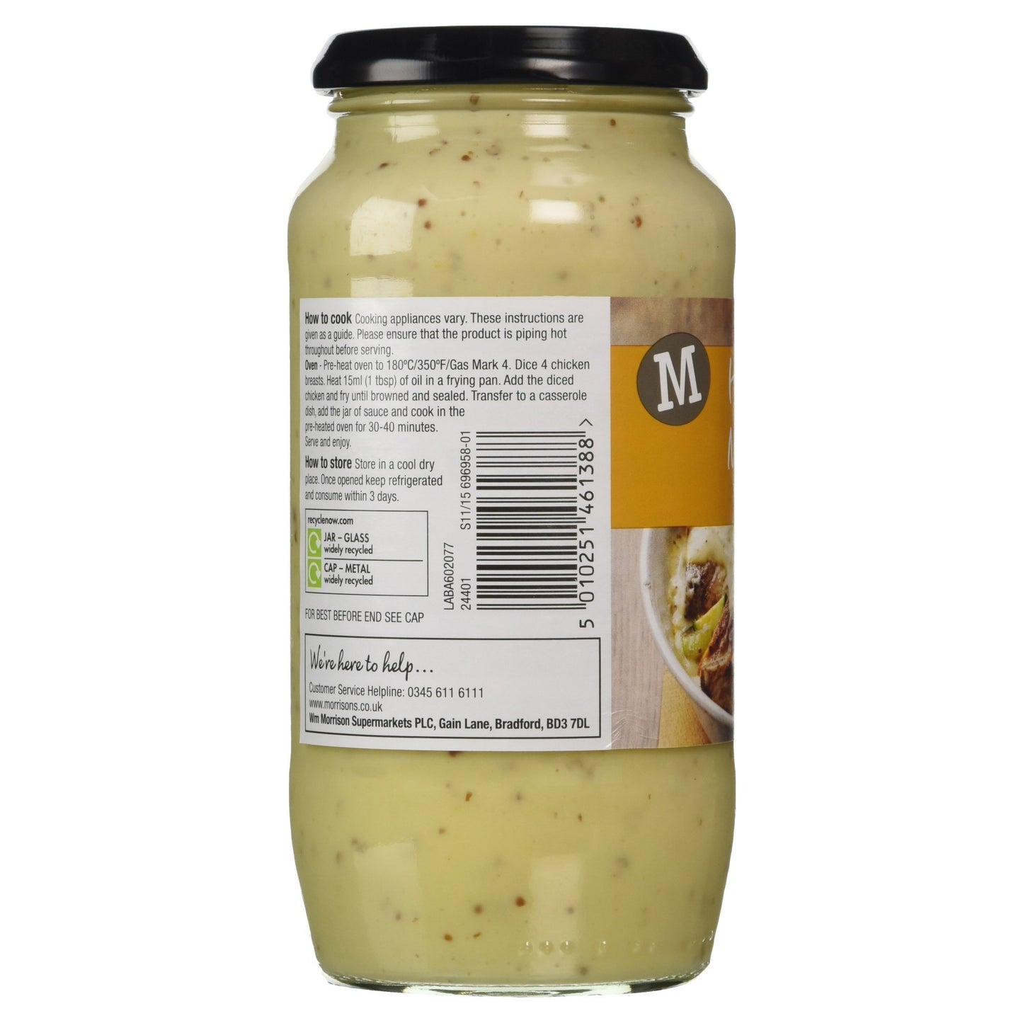 Morrisons Honey and Mustard Sauce, 495g