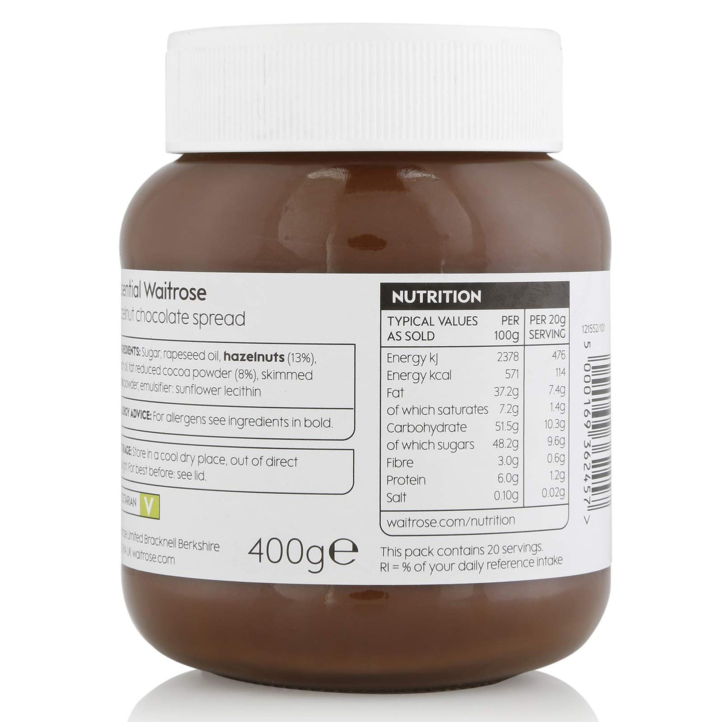 Waitrose - Hazelnut Chocolate Spread - 400g
