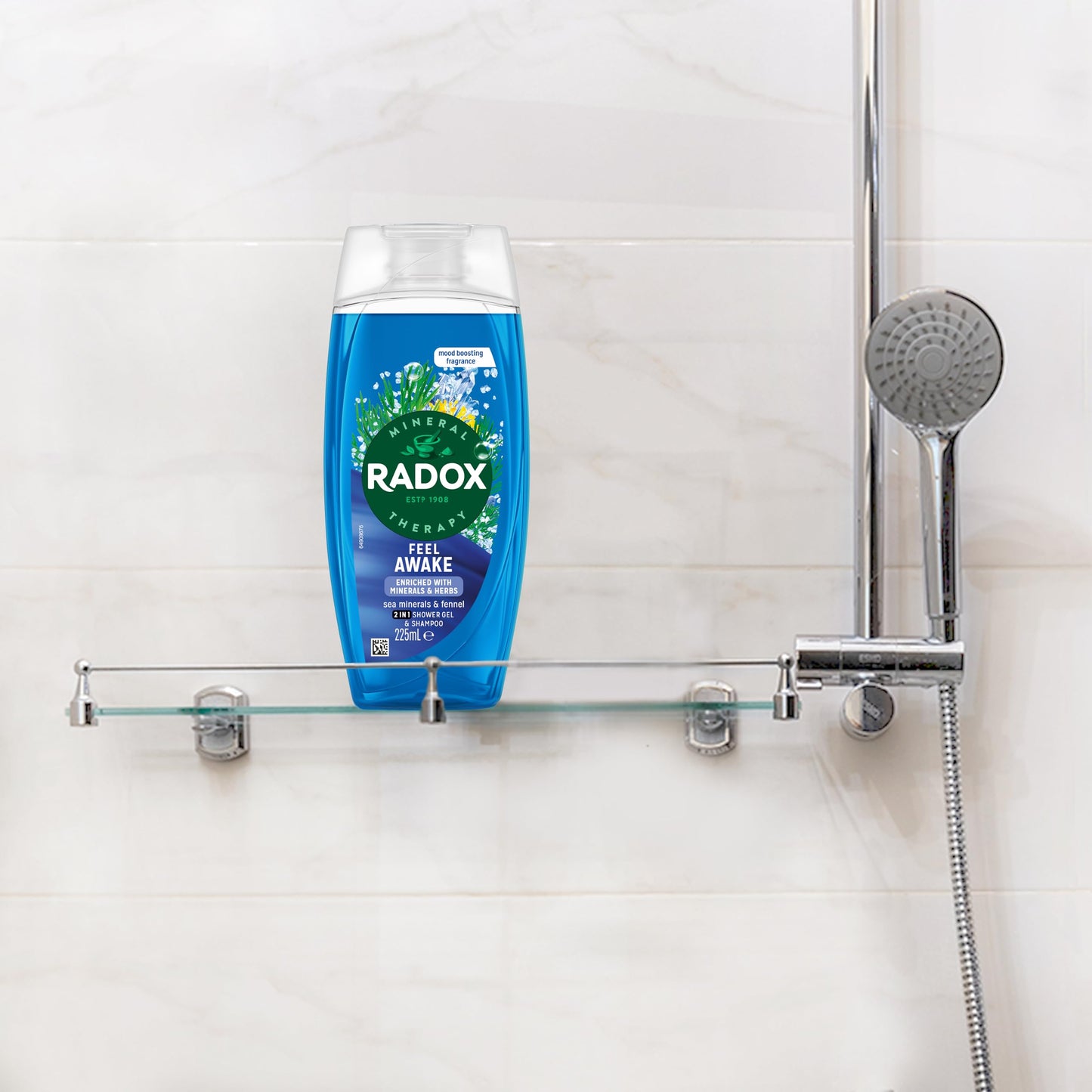 Radox Mineral Therapy Feel Awake 2-in-1 Shower Gel & Shampoo 225 ml