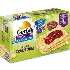 Gerble (Allergo) Crac'form Toast Sans Gluten 2x125g