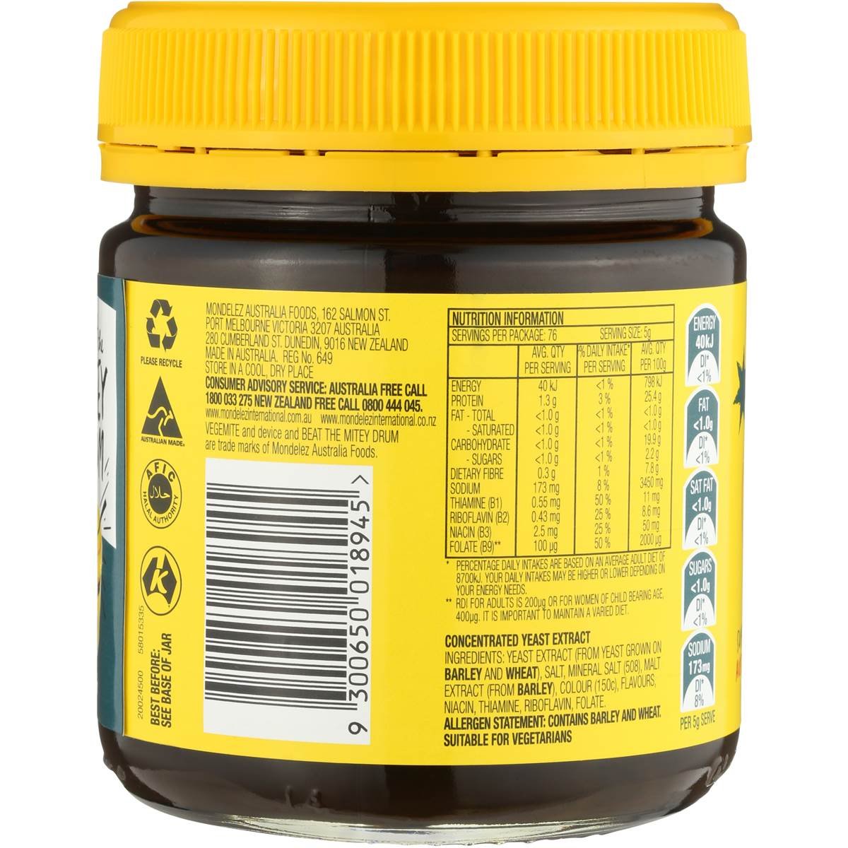 Vegemite 380g Jar (Made in Australia) by Vegemite