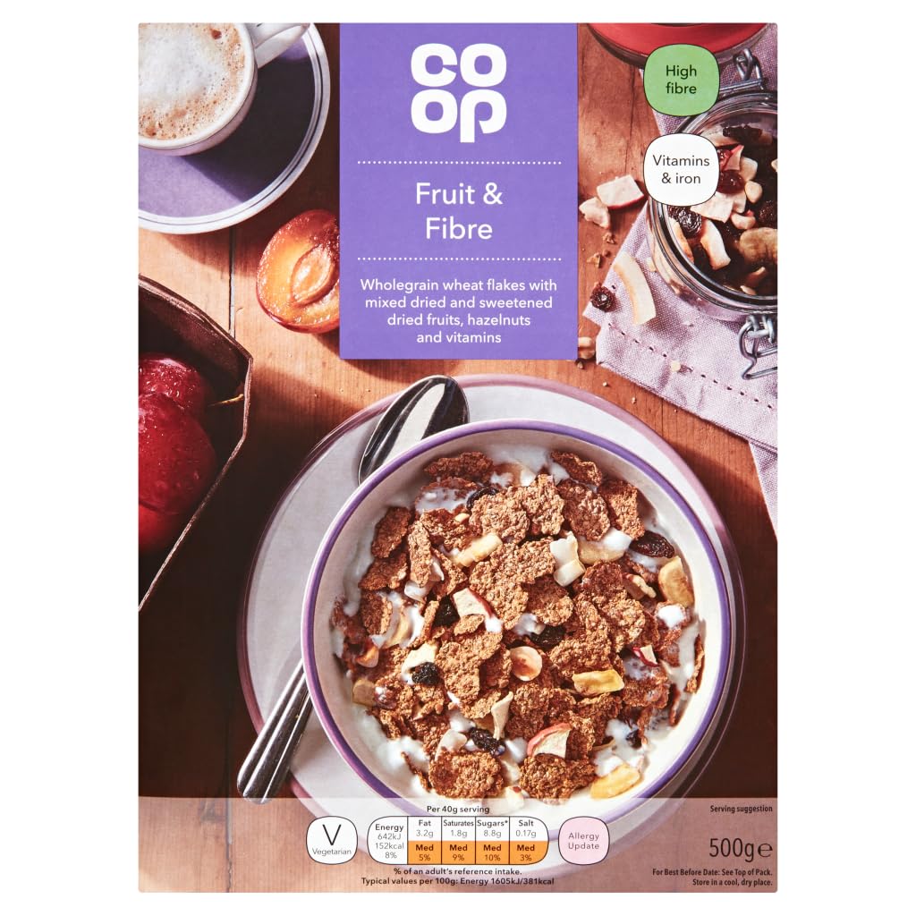 Co-op Fruit & Fibre Flakes, 500g