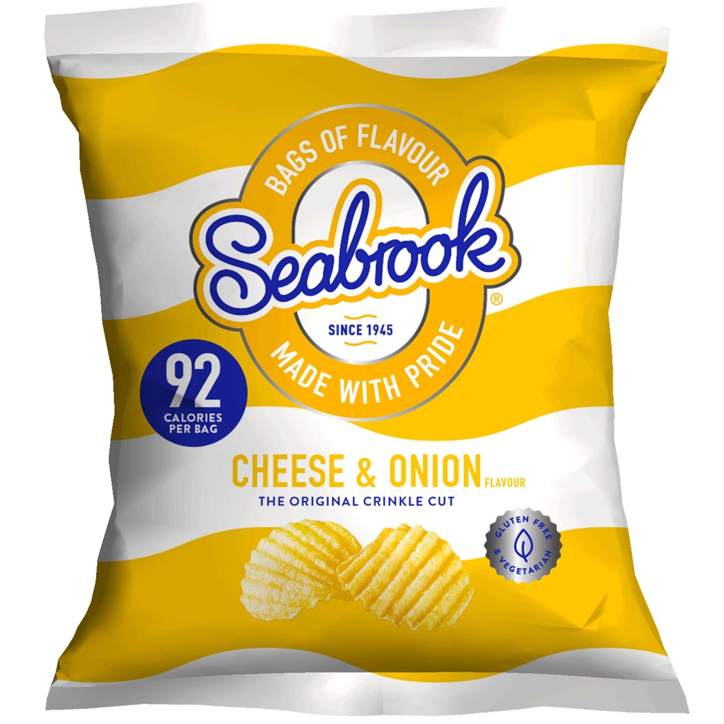Seabrook Cheese & Onion Crisps - 50x18g
