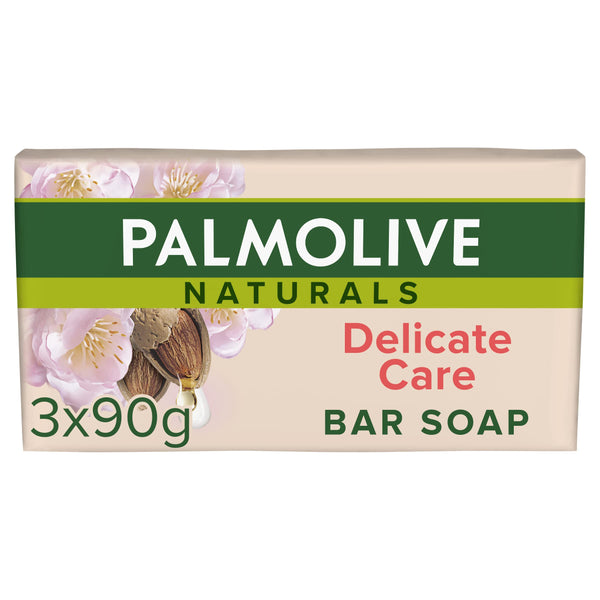 Palmolive Delicate Care Bar Soap  with Almond Milk 3x90g