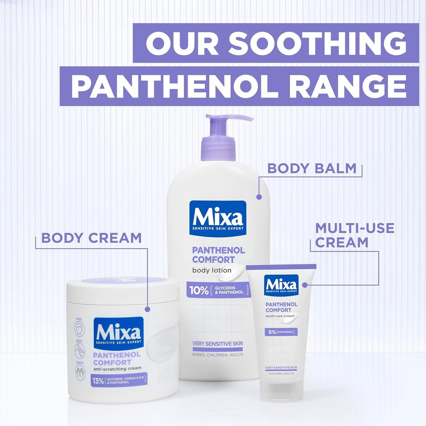 Mixa Body Cream Panthenol Comfort Restoring Eczema Prone Skin 400ml