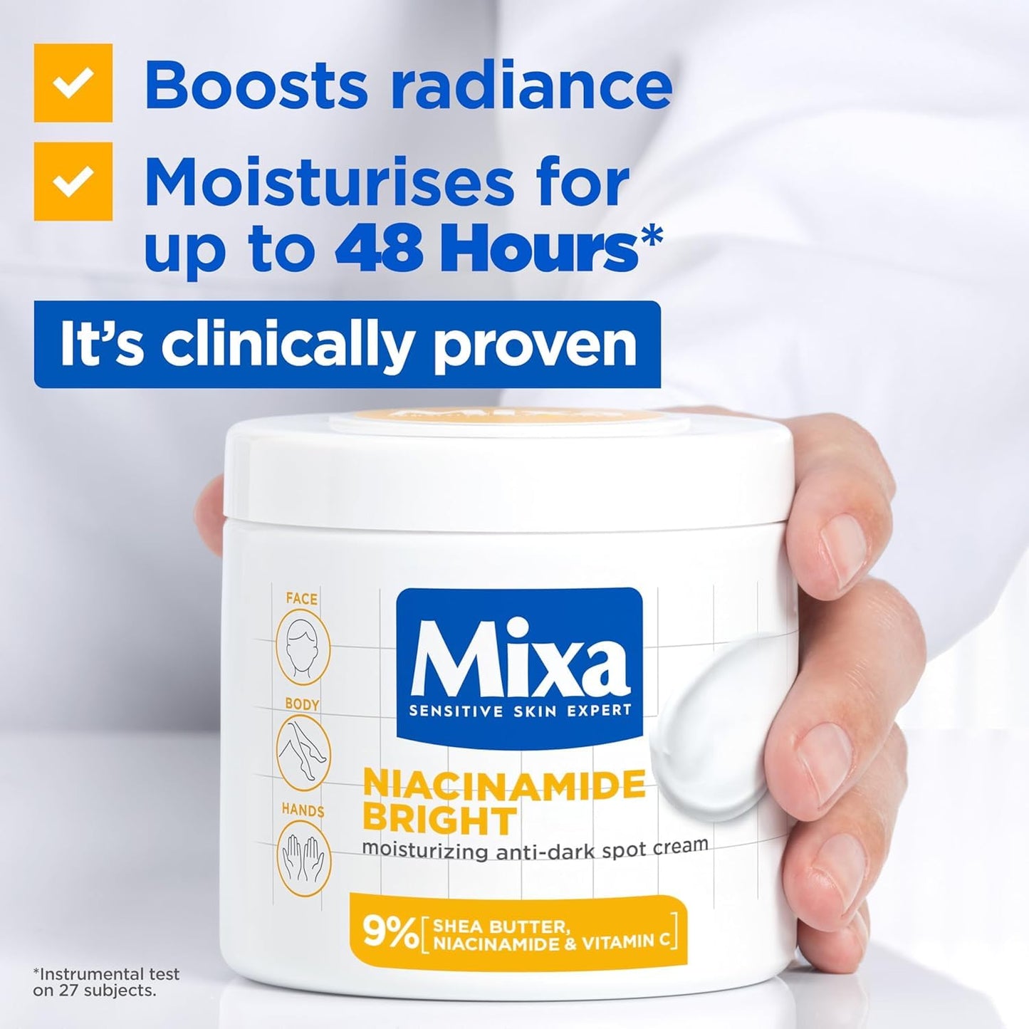 Mixa Body Cream Niacinamide Bright Moisturizing Anti-Dark Spot 400ml