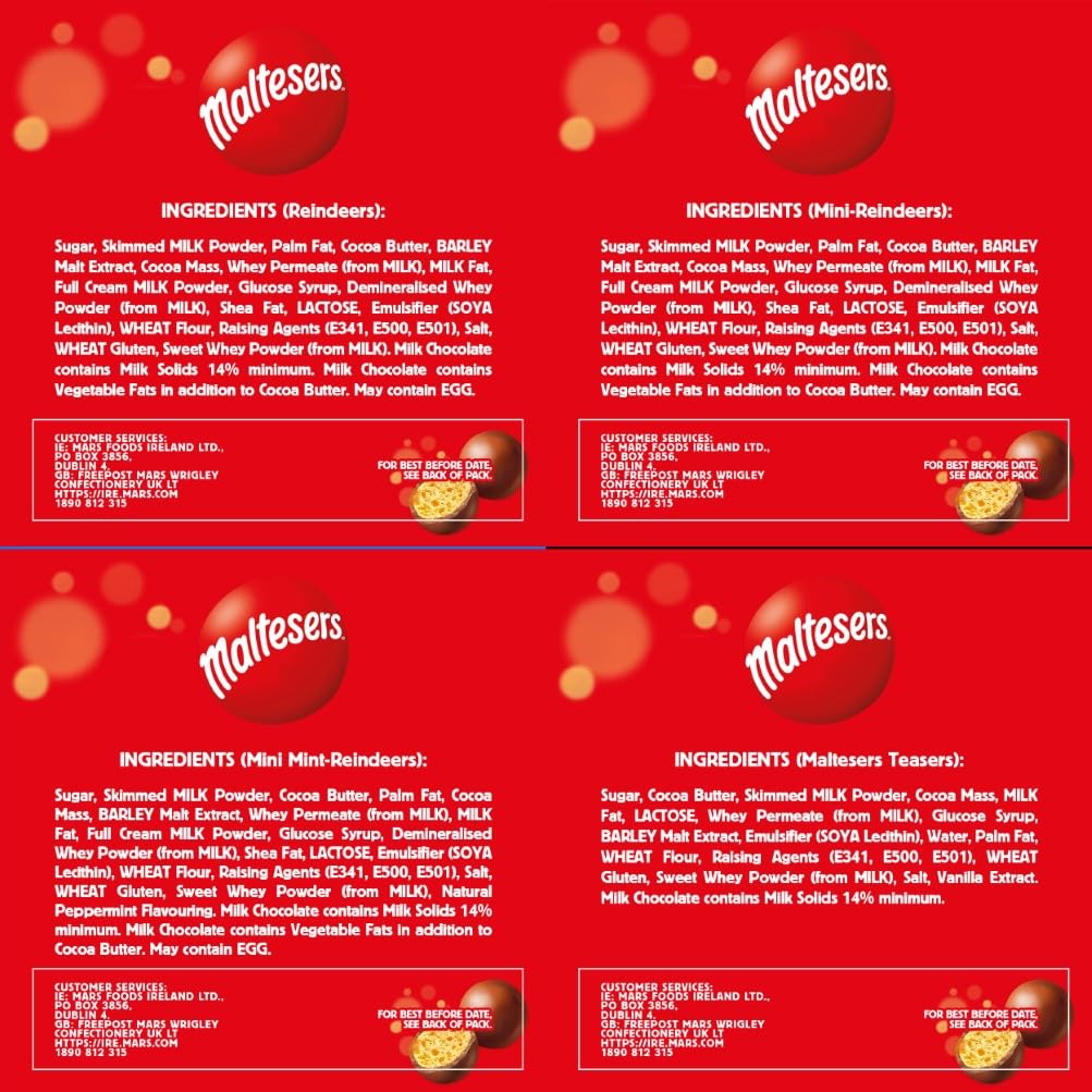 Maltesers Milk Chocolate & Gingerbread Christmas Pouch 240g