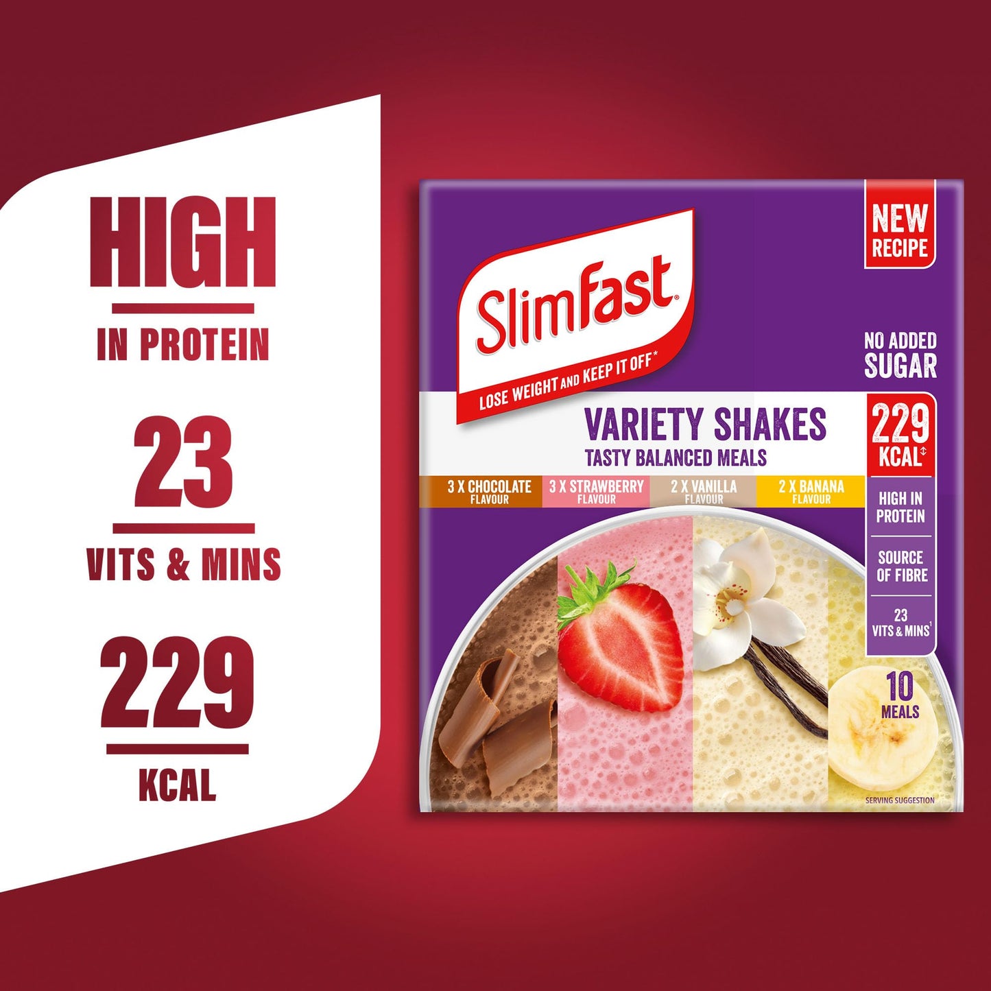 SlimFast • Meal Replacement Powder • Flavour • Weight Loss Formula