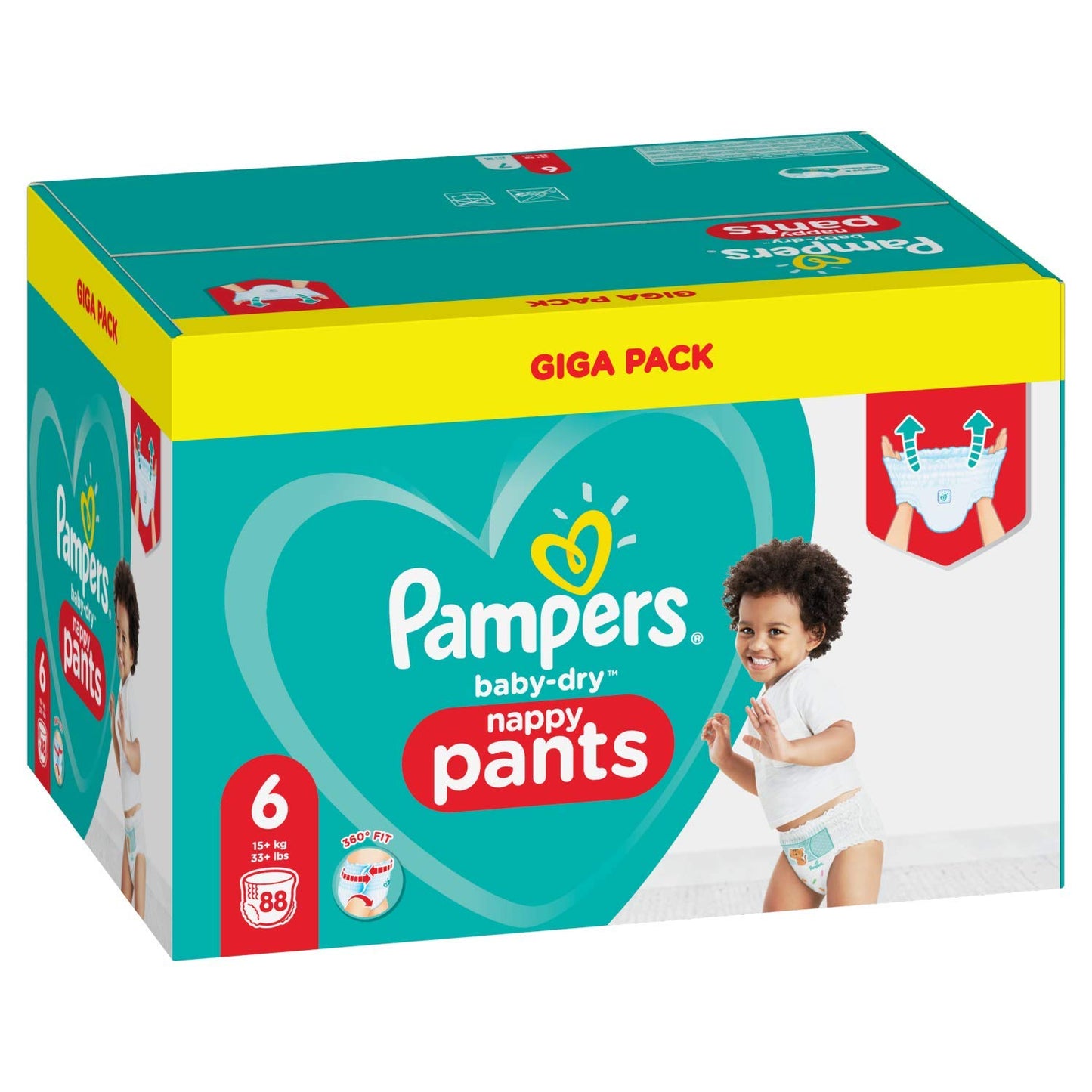 Pampers 81714244 Baby-Dry Pants Nappy Pants White