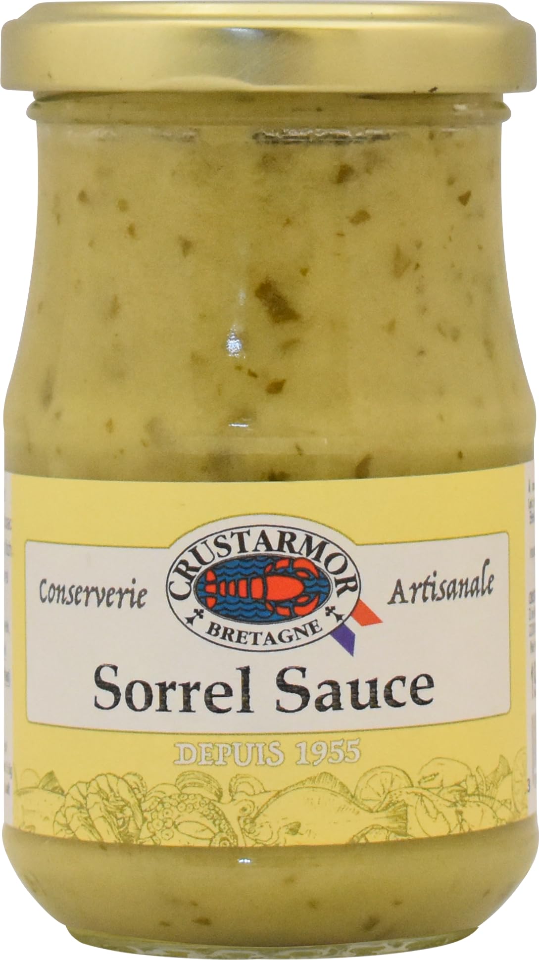 CRUSTARMOR - Sorrel Sauce, Distinctive Tangy Taste, Gourmet Dressing, 6 x 190g