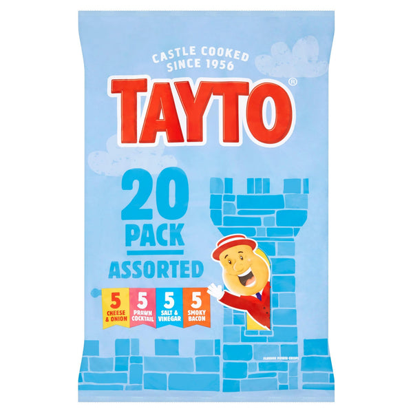 Tayto Assorted Flavour Potato Crisps, 20x25g
