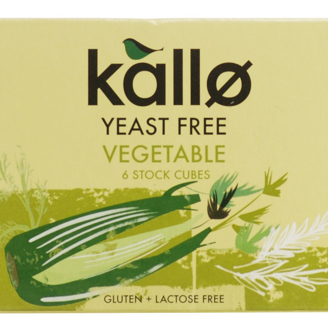 Kallo Yeast Free Vegetable Stock Cubes 6x11g