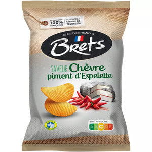 Brets Goat Cheese & Espelette Chili Pepper Chips / Crisps 125g