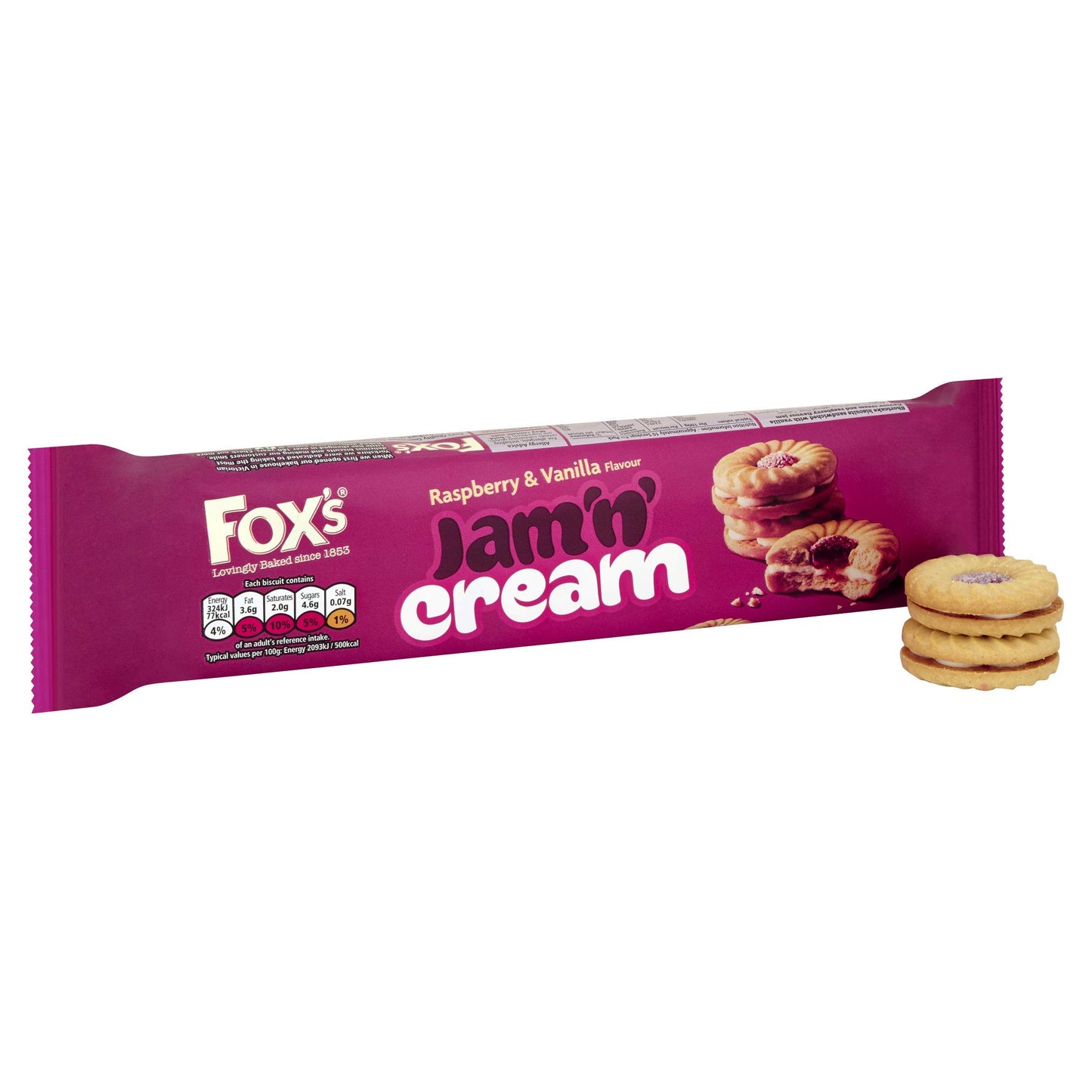 Foxs Jam Cream Rings 150g