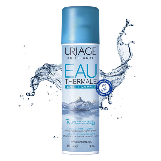 Uriage Thermal Water Spray 150ml - Facial Toner Spray - Moisturizes & Refreshes - Soothes Dry Skin & Improves Complexion - Ideal for Daily Use in Summer