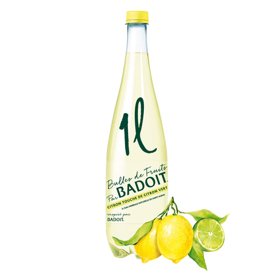 Badoit Fruit Bubbles Water Flavoured Lemon Lime 1 Litre