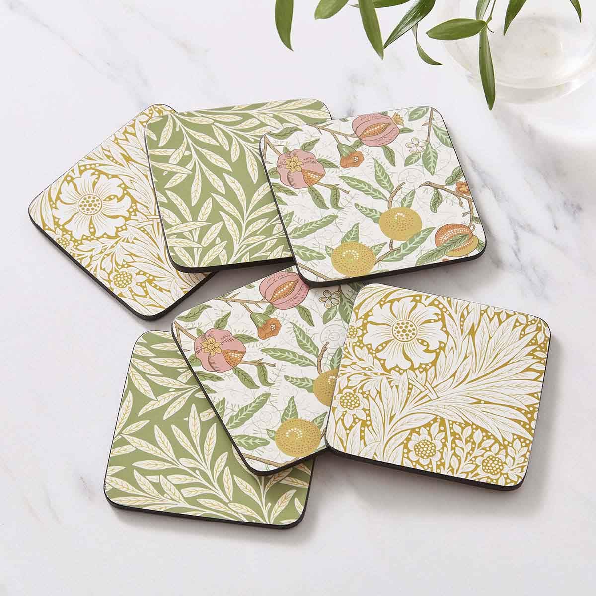Spode Simply Mixed Coasters - Set of 6