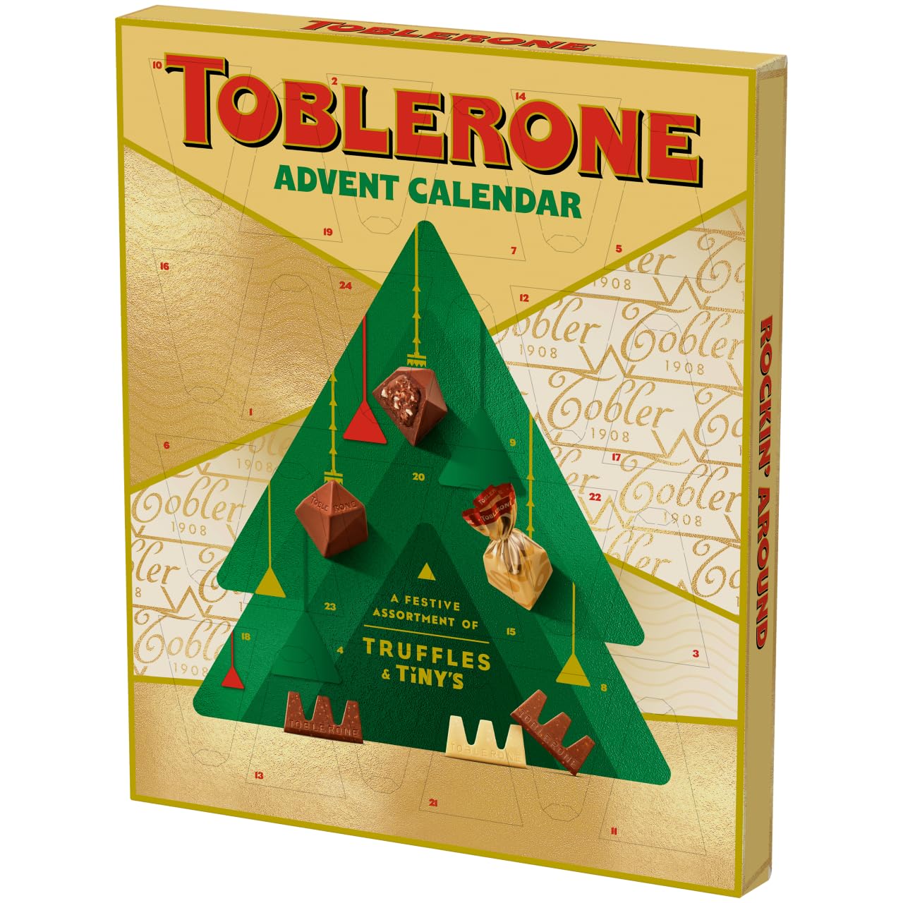 Toblerone Advent Calendar Milk Chocolate Pieces, 204 g (1-Pack)