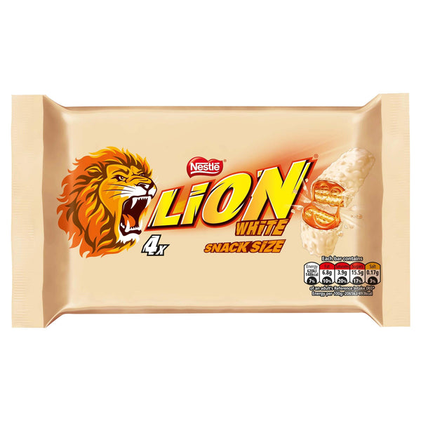 Lion White Chocolate Bar, Pack of 4 Bars