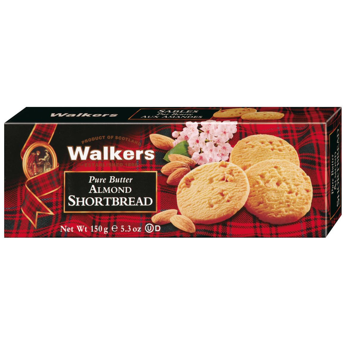 Walkers Almond Shortbread 150g