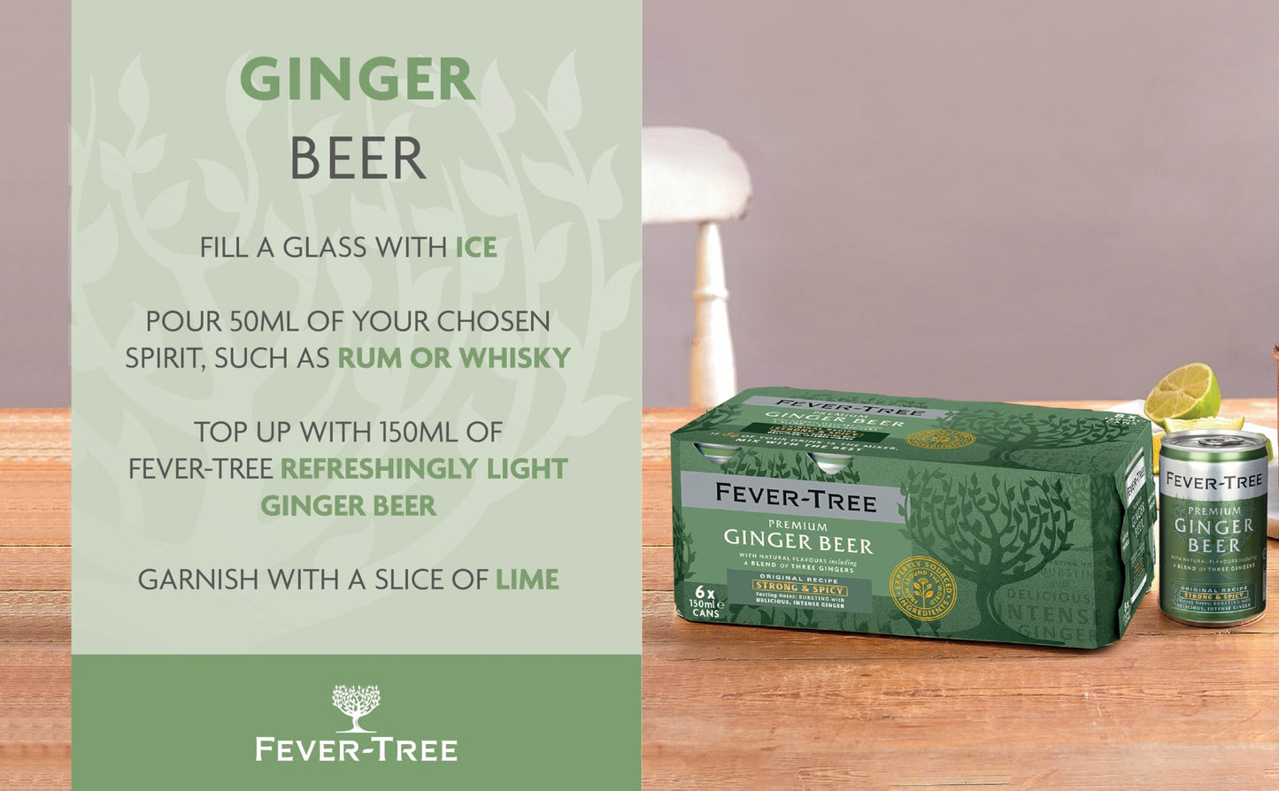 Fever-Tree Premium Ginger Beer 24 x 150ml