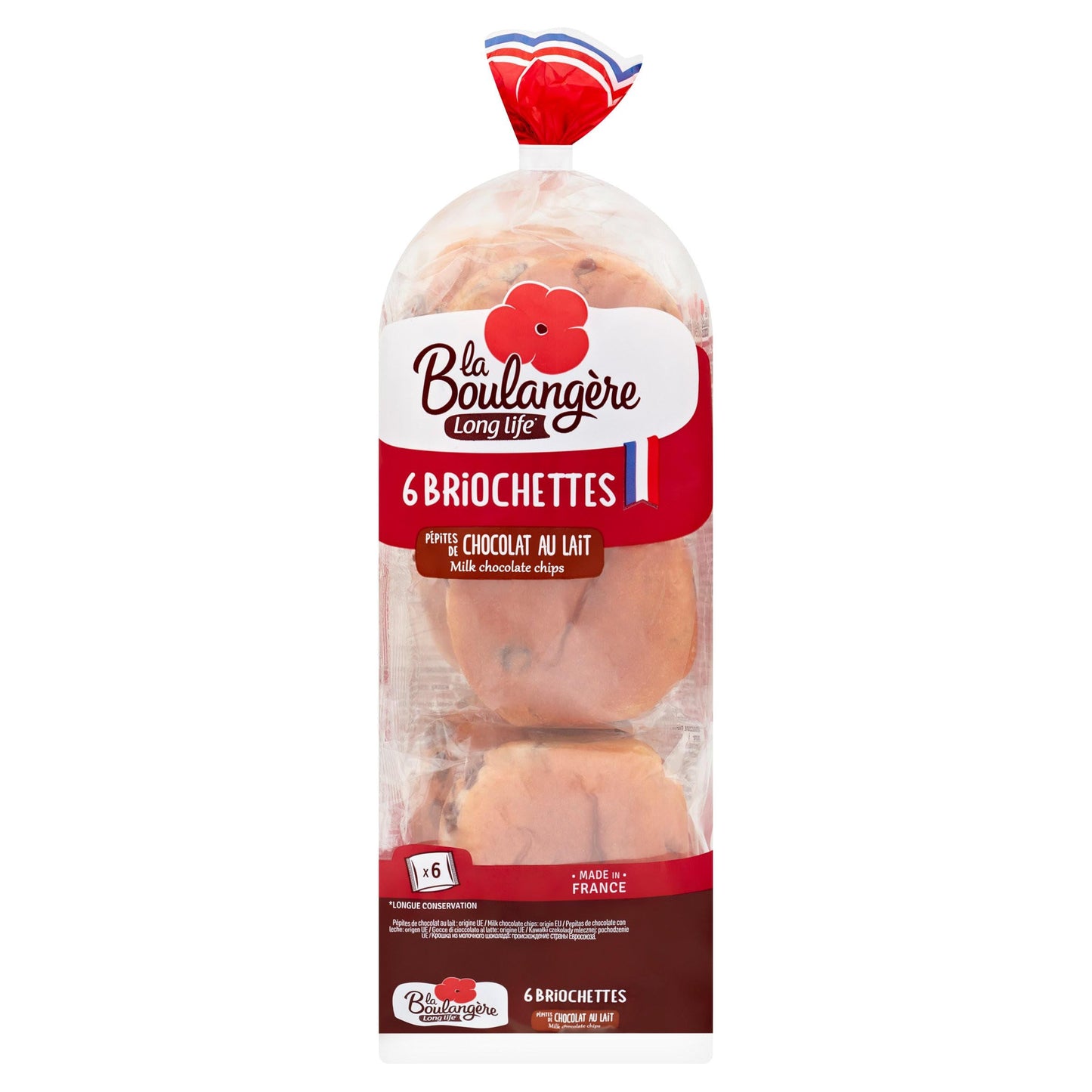 La Boulangère 6 Briochettes Milk Chocolate Chips 210g