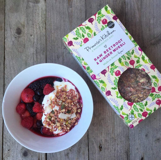 Primrose's Kitchen Raw Beetroot and Ginger Muesli, 400 g