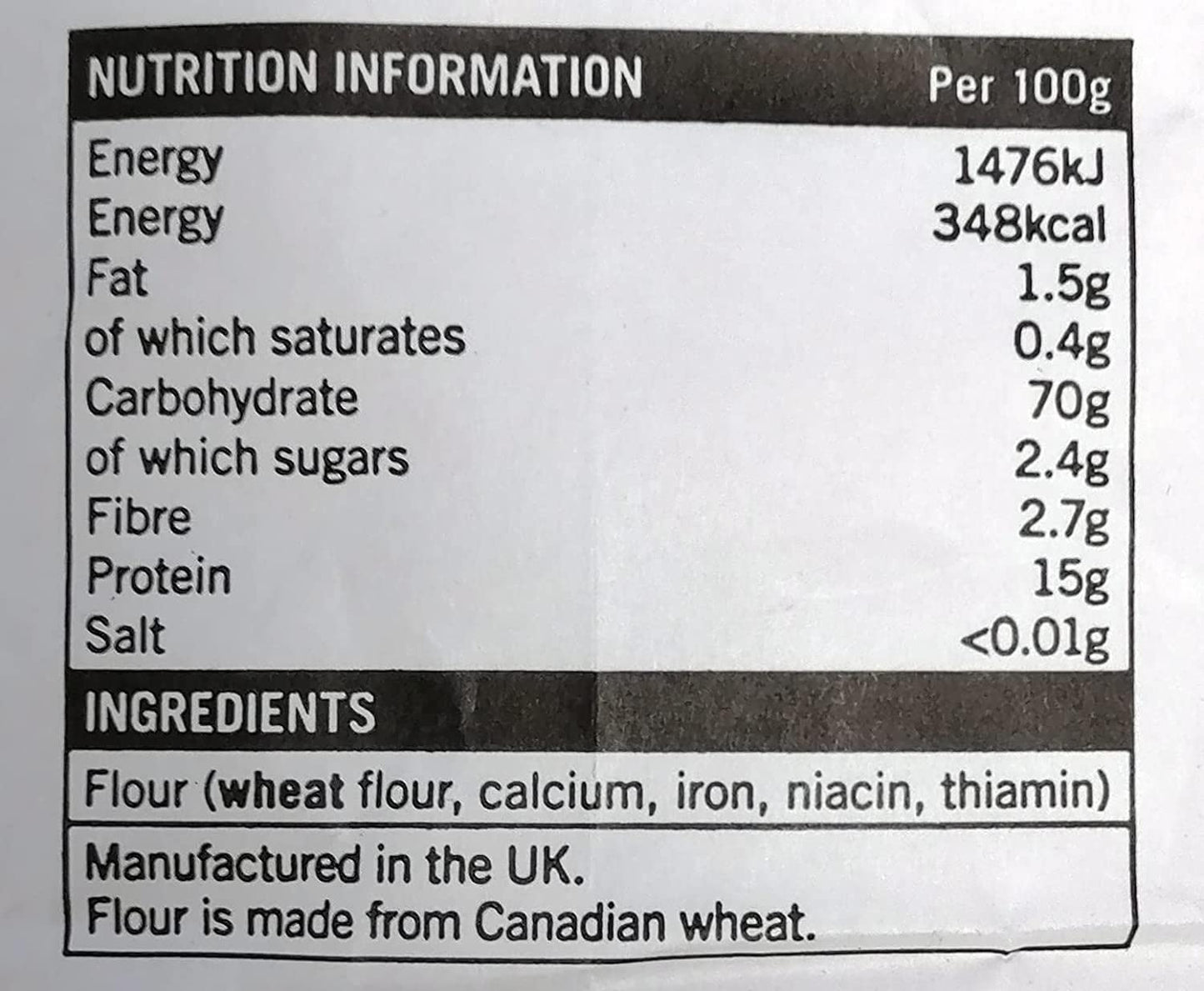 Marriage's Very Strong Canadian White Flour 1.5kg