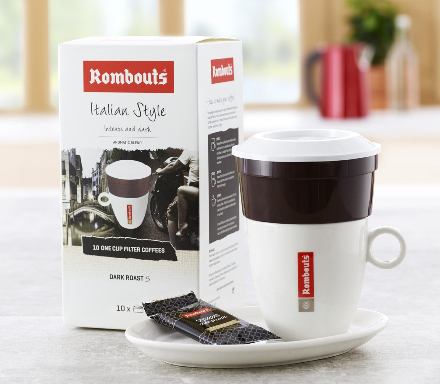 Rombouts Coffee Italian One Cup Filters 62 g