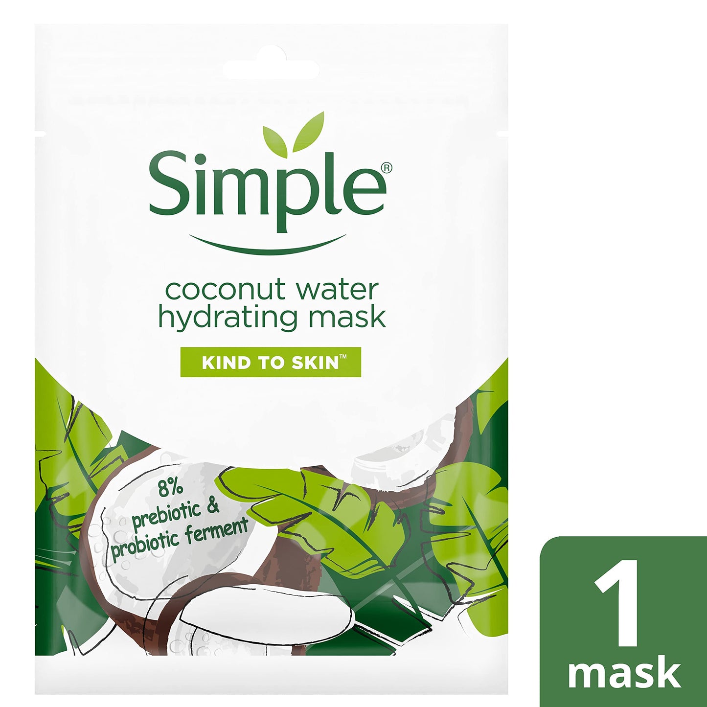 Simple Kind to Skin Hydrating Coconut Water Sheet Mask 1 pc