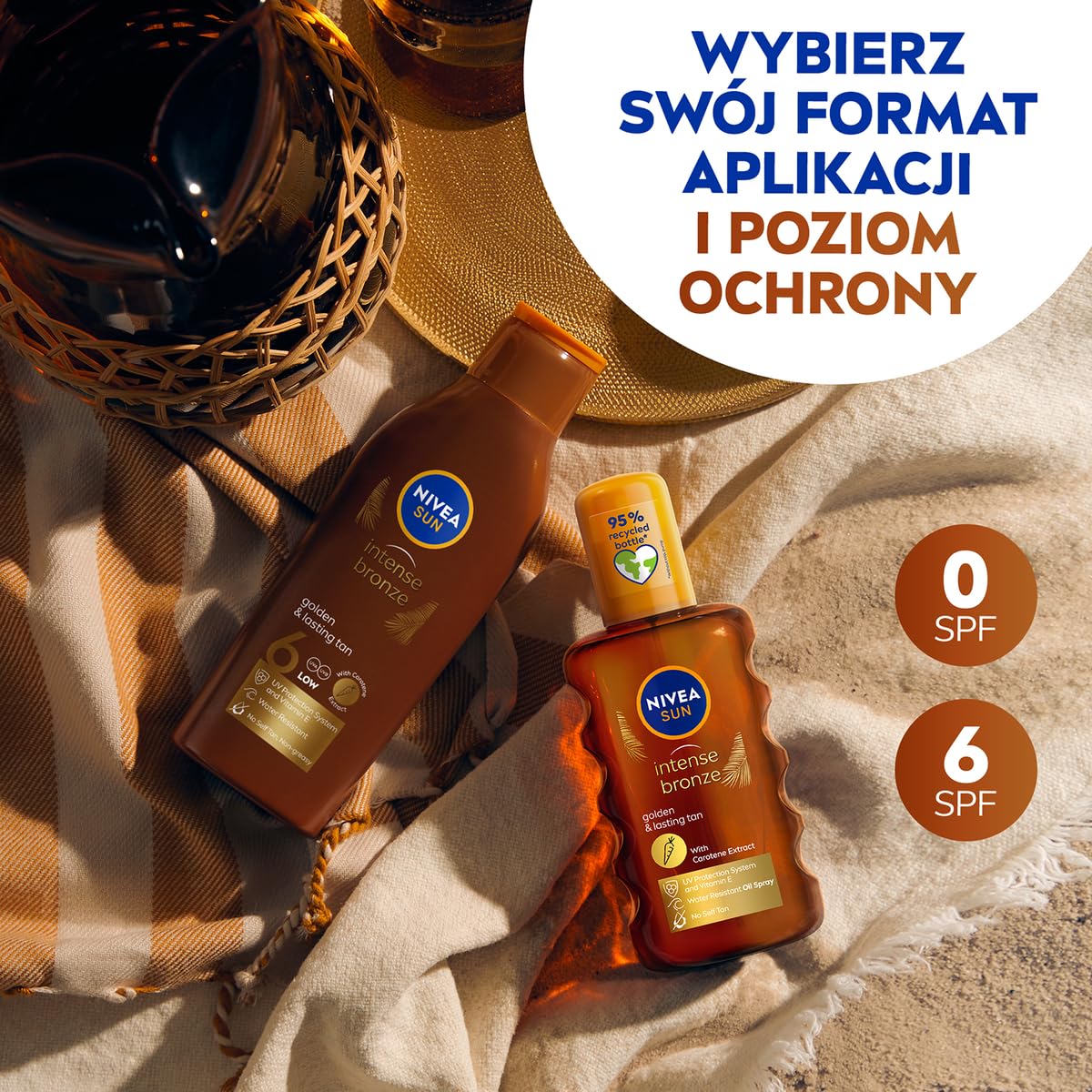 NIVEA SUN Intense Bronze Carotene Oil SPF 6, 200 ml
