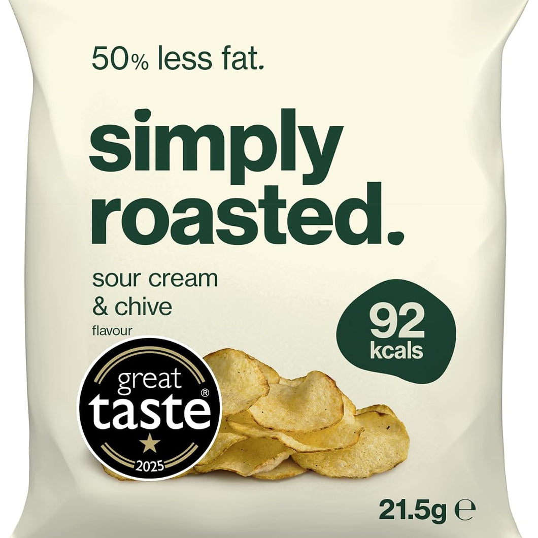 Simply Roasted Sour Cream & Chive Crisps, 21.5g