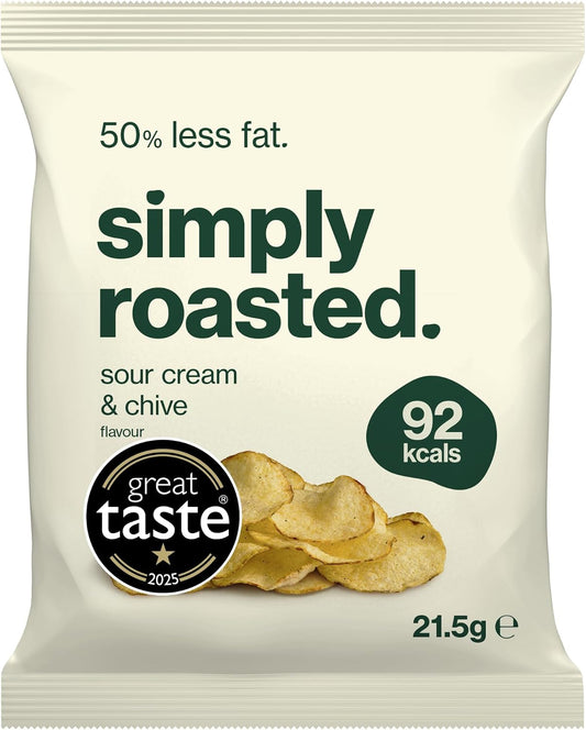 Simply Roasted Sour Cream & Chive Crisps, 21.5g